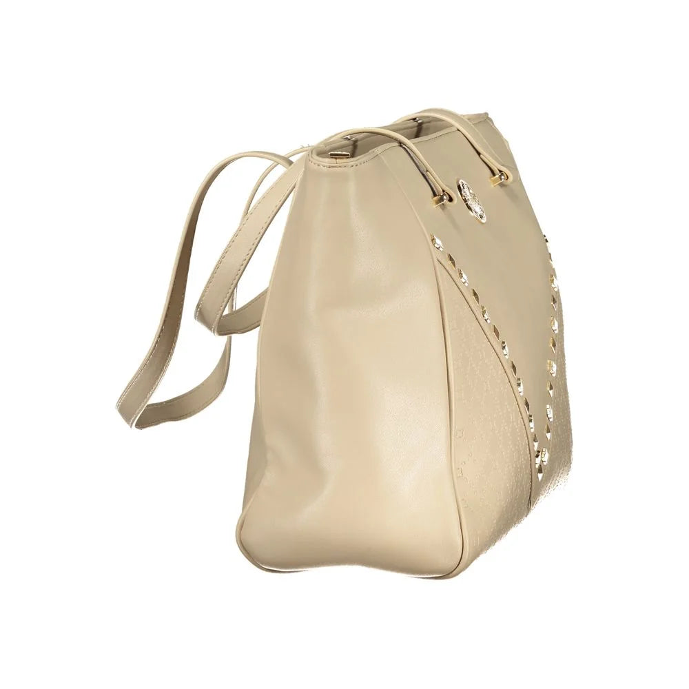 Laura Biagiotti Beige PVC Women Handbag - Shoulder Bags