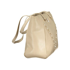Laura Biagiotti Beige PVC Women Handbag - Shoulder Bags