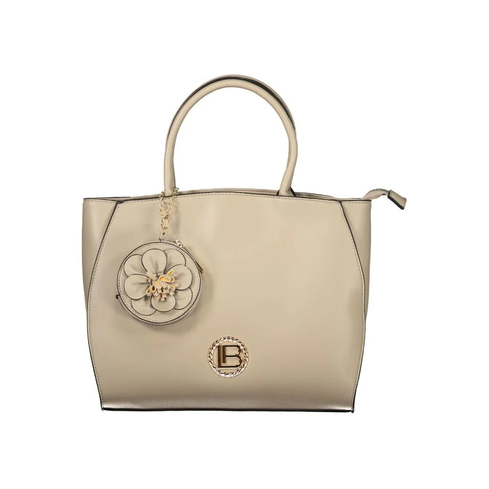 Laura Biagiotti Beige PVC Women Handbag - Shoulder Bags