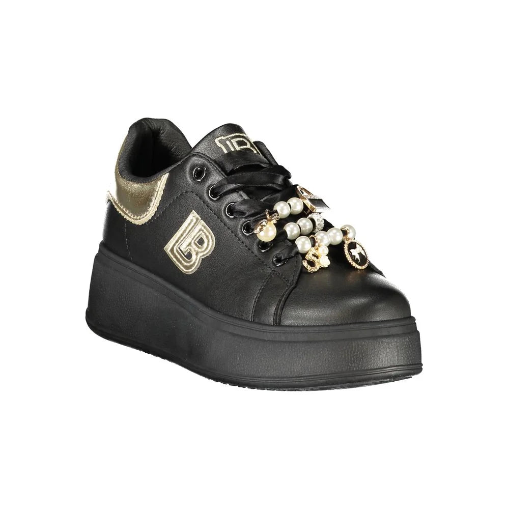 Laura Biagiotti Black Polyester Women Sneaker - Sneakers