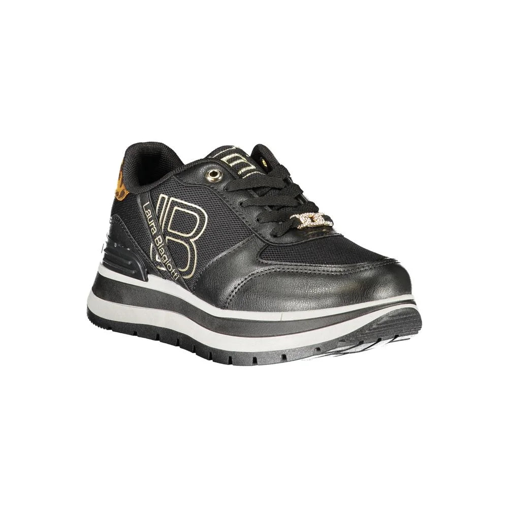 Laura Biagiotti Black Polyester Women Sneaker - Sneakers
