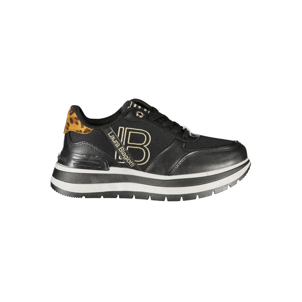 Laura Biagiotti Black Polyester Women Sneaker - Sneakers