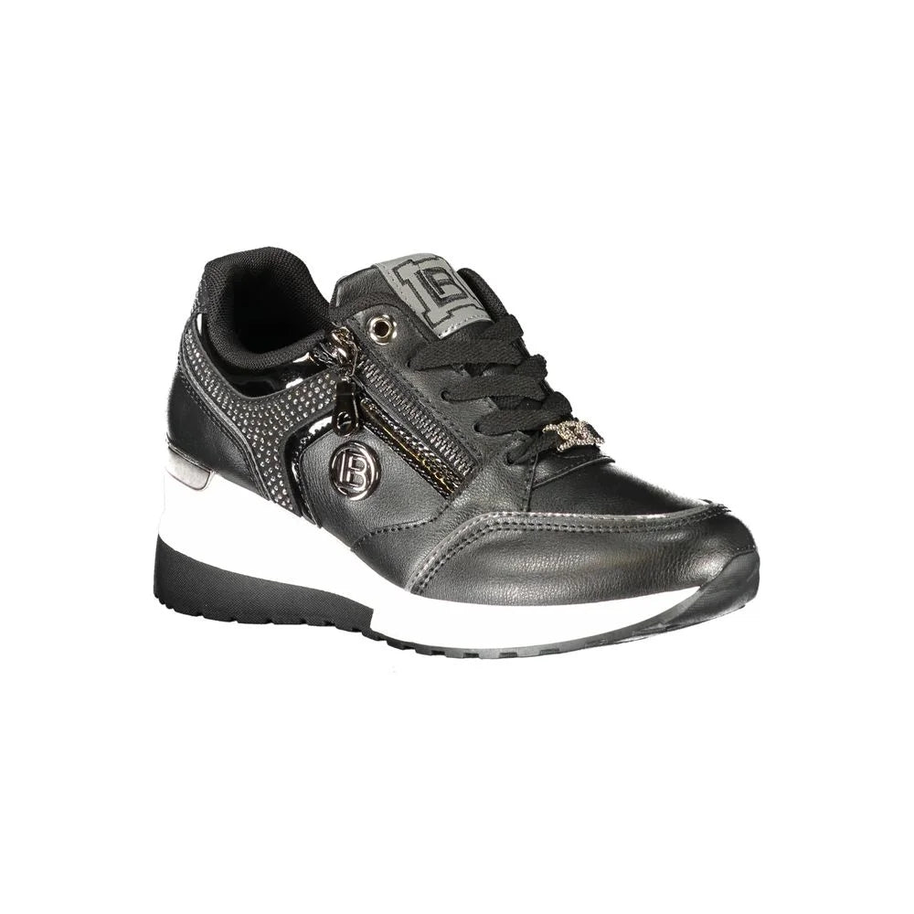 Laura Biagiotti Black Polyester Women Sneaker - Sneakers