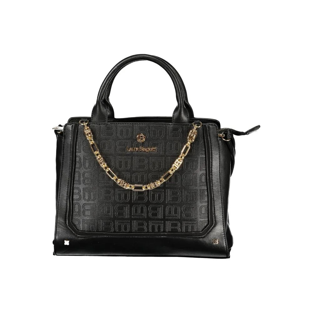 Laura Biagiotti Black PVC Women Handbag