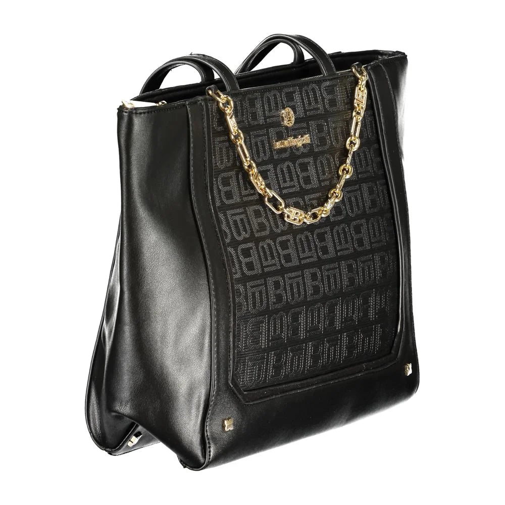 Laura Biagiotti Black PVC Women Handbag - Shopper Bags
