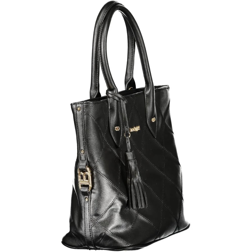 Laura Biagiotti Black PVC Women Handbag - Shopper Bags