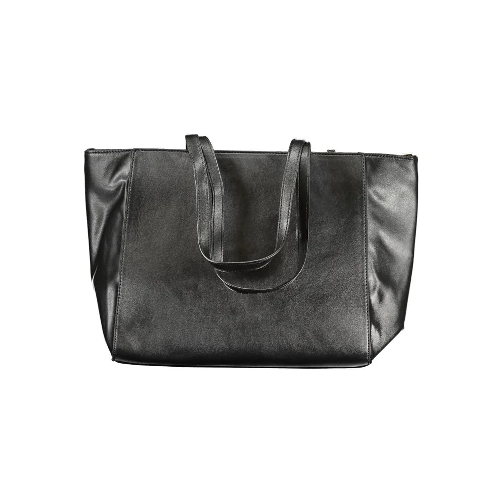 Laura Biagiotti Black PVC Women Handbag - Shopper Bags