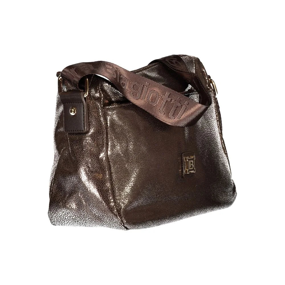 Laura Biagiotti Bronze Polyester Women Handbag - Cross Body Bags