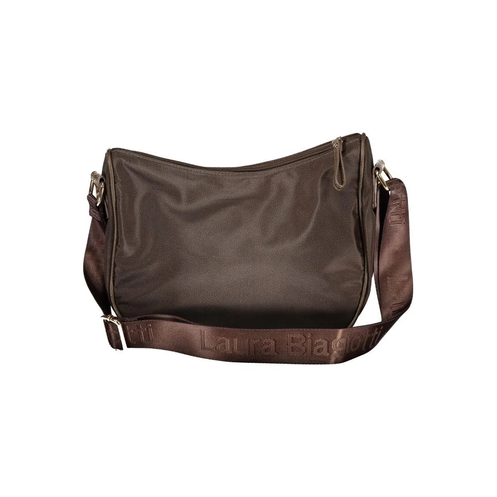 Laura Biagiotti Brown Polyester Women Handbag - Shoulder Bags
