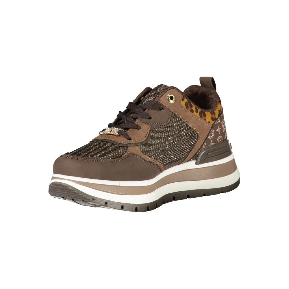 Laura Biagiotti Brown Polyester Women Sneaker - EU39/US9