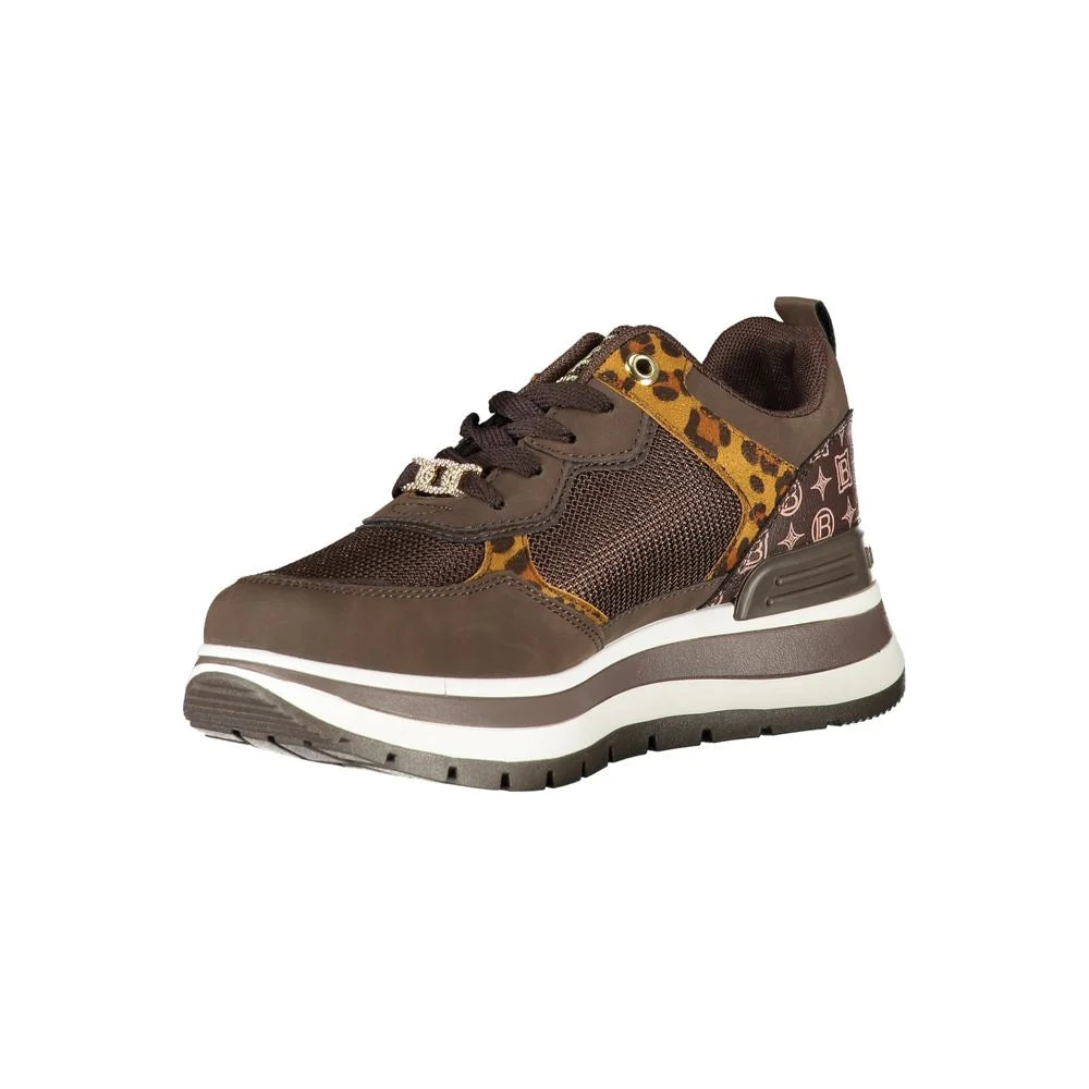 Laura Biagiotti Brown Polyester Women Sneaker - Sneakers