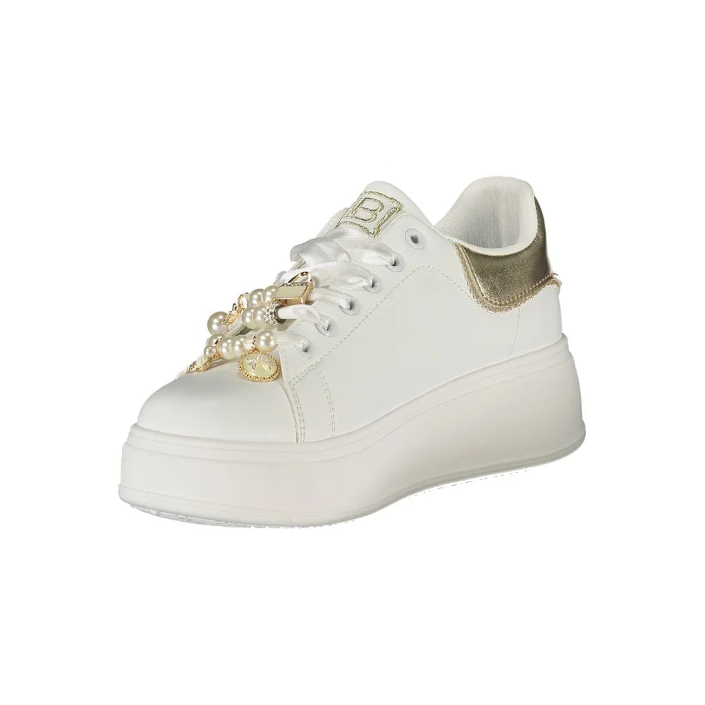 Laura Biagiotti White Polyester Women Sneaker - Sneakers