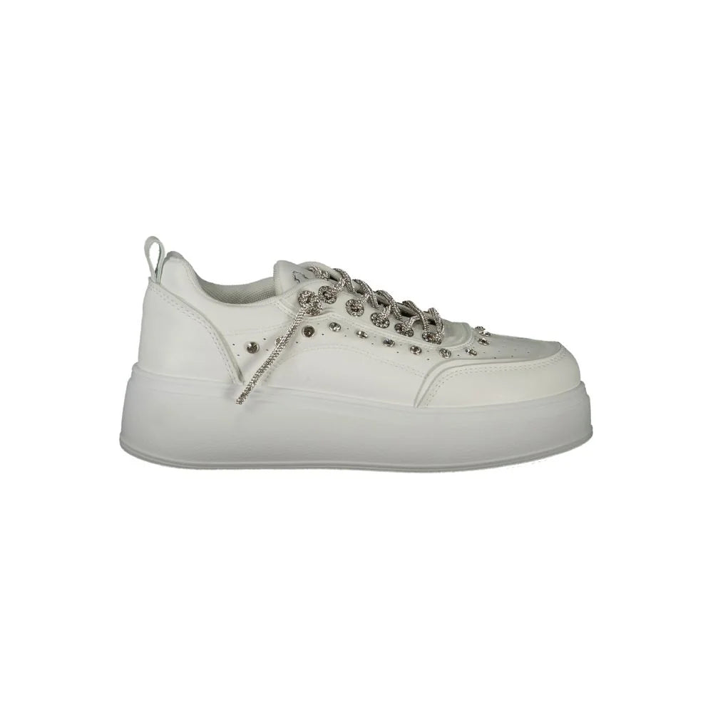 Laura Biagiotti White Polyethylene Women Sneaker - EU40/US10 - Sneakers