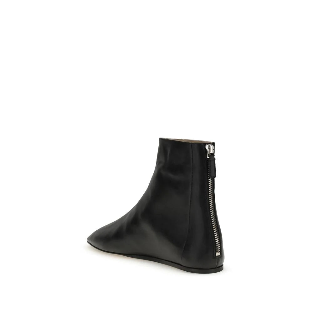 Le Monde Béryl Black Lamb Ovis Aries Aries Ankle Boots - EU36.5/US6.5