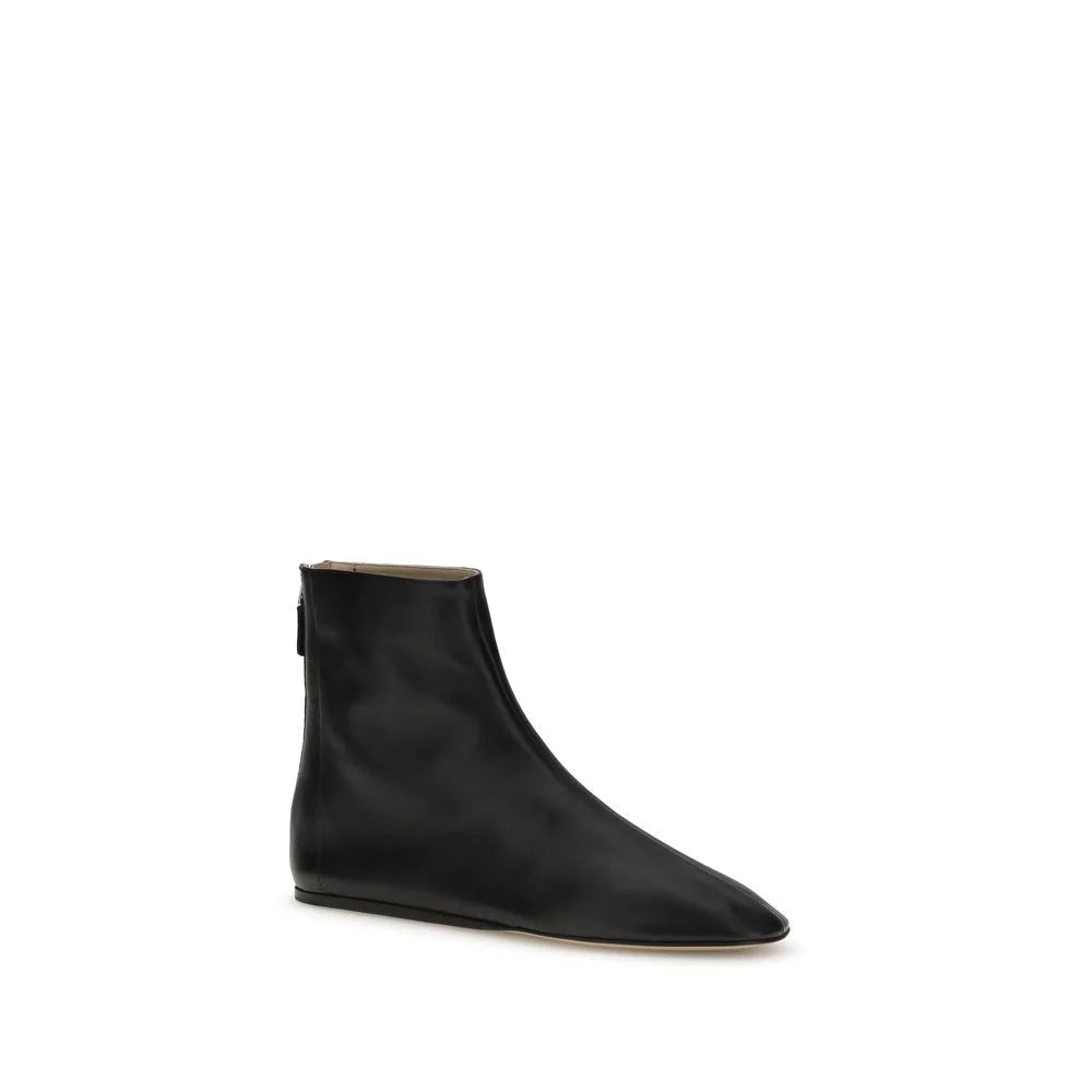 Le Monde Béryl Black Lamb Ovis Aries Aries Ankle Boots - EU36.5/US6.5