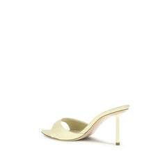 LE SILLA Bicolor Calf Leather Bos Taurus Stiletto Heel Sandals - EU40/US10