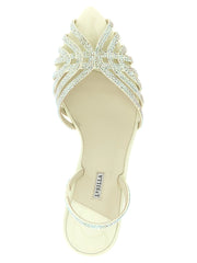 LE SILLA Bicolor Goatskin Stiletto Heel Sandals