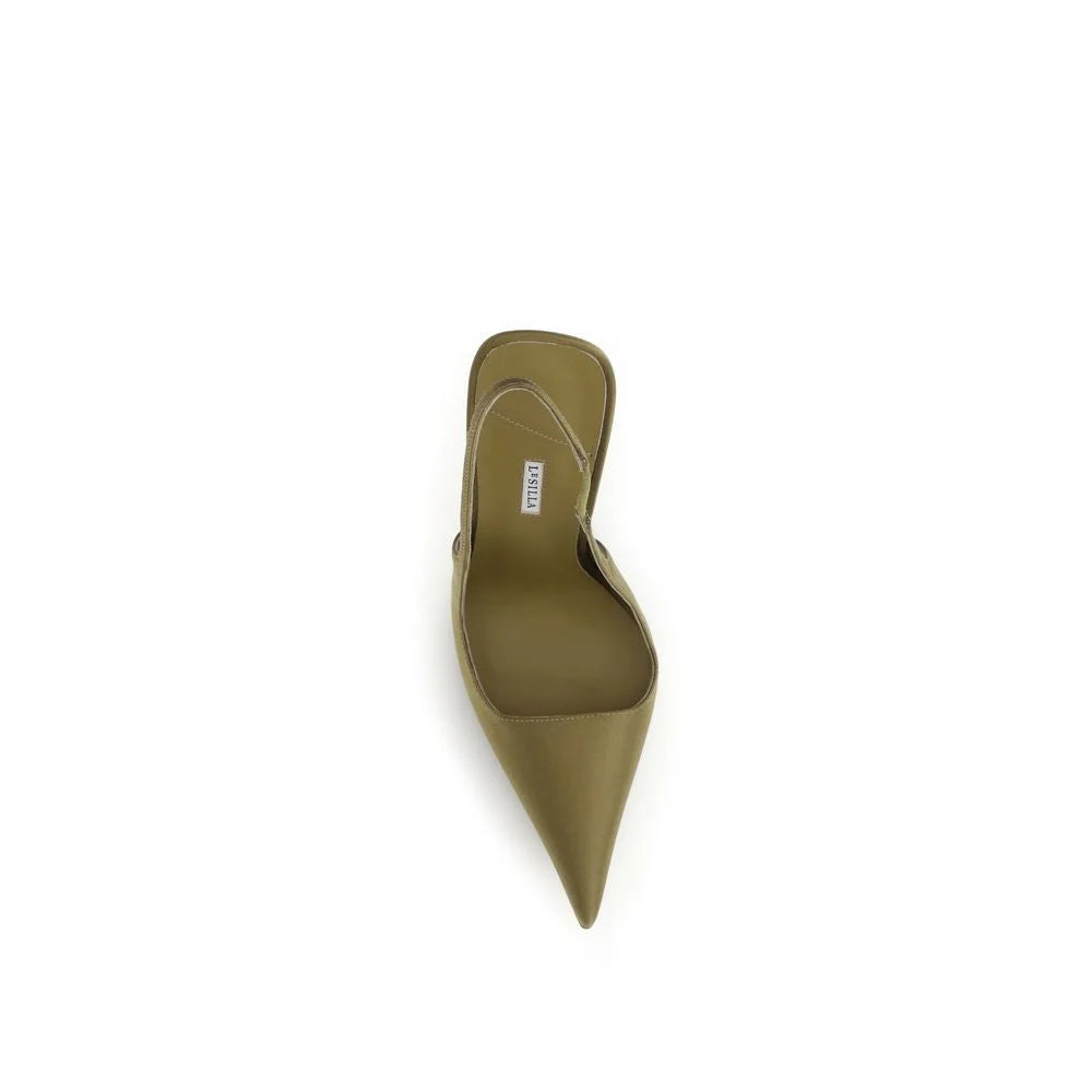 LE SILLA Zweifarbige Seidenpumps
