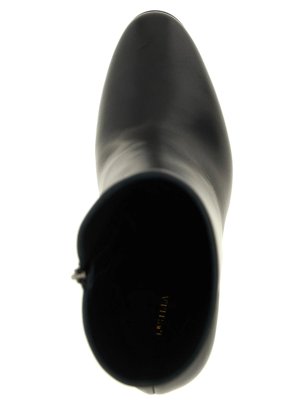 LE SILLA Black Lamb Leather Ankle Boots