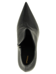 LE SILLA Black Nubuc Leather Ankle Boots