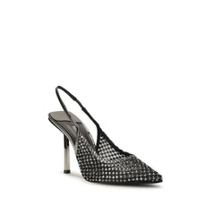 LE SILLA Black Nylon High Heel Pumps