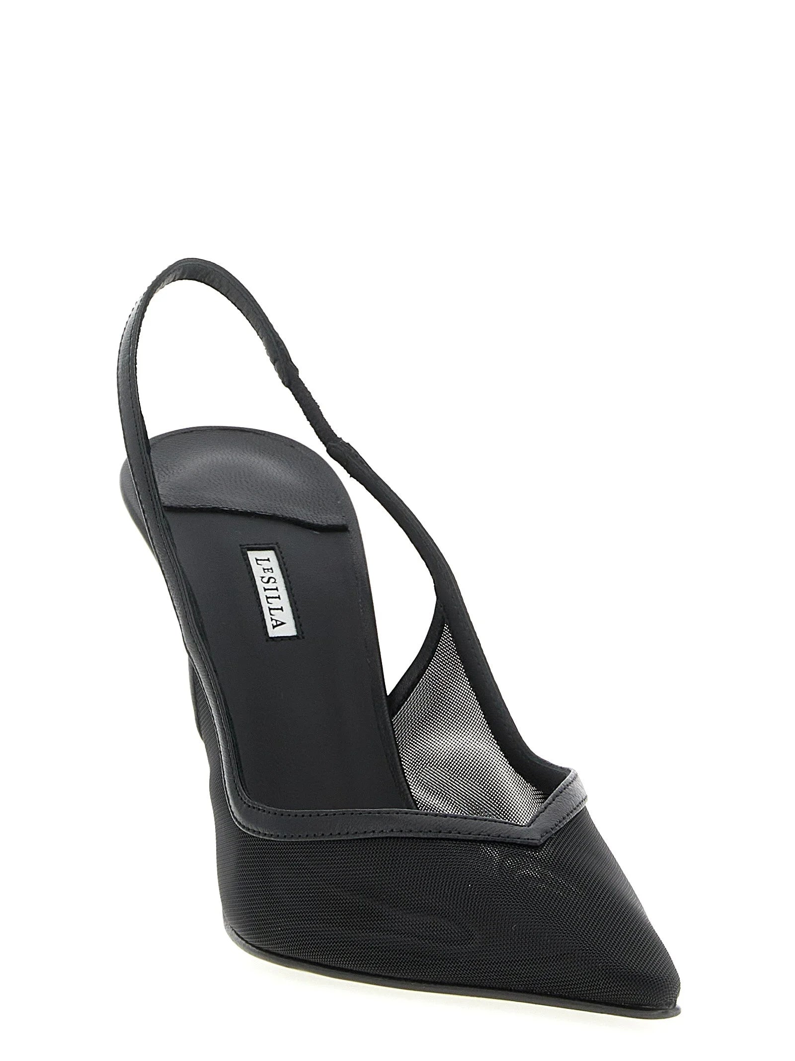 LE SILLA Black Polyamide High Heel Pumps - EU38.5/US8.5
