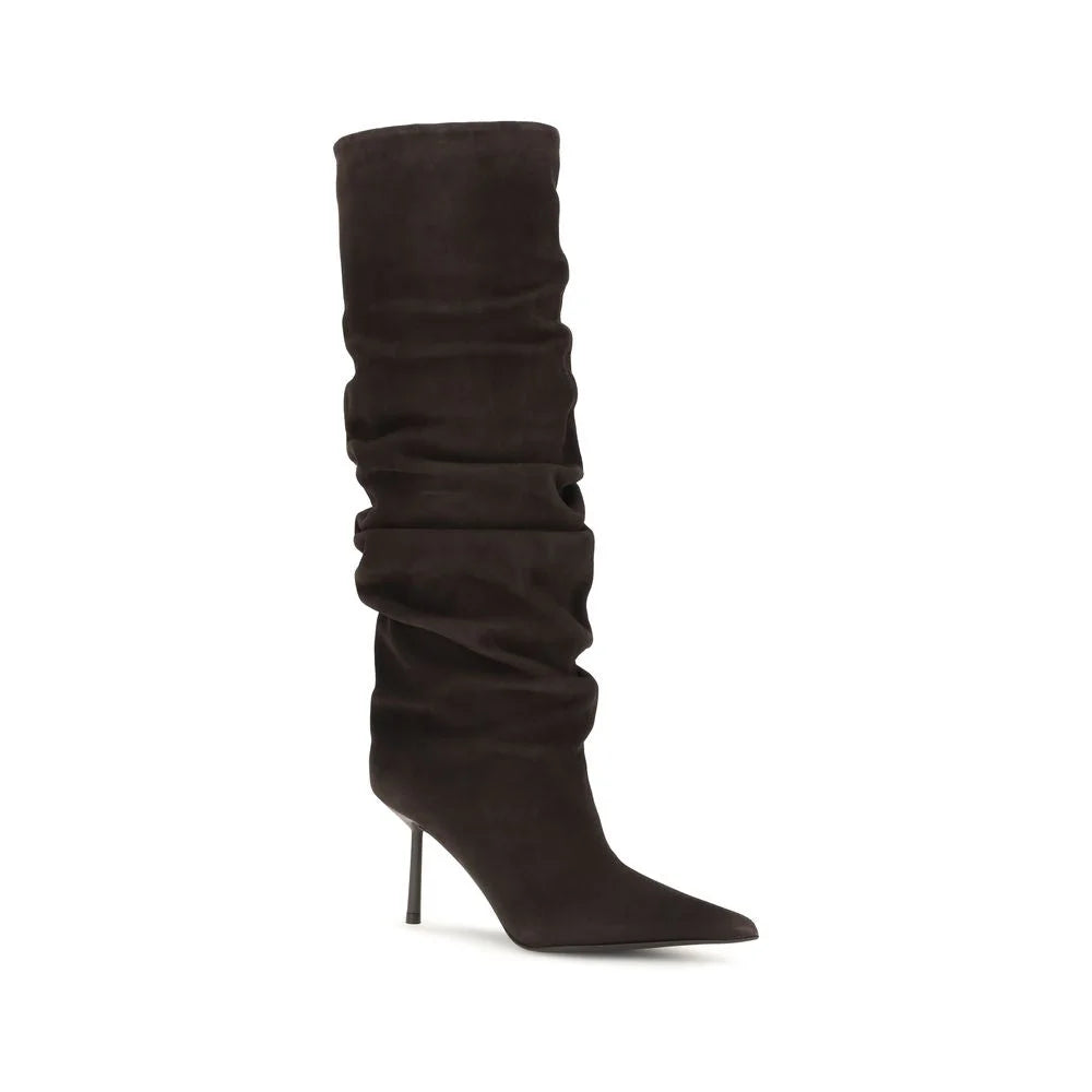 LE SILLA Brown Calf Leather Bos Taurus Boots