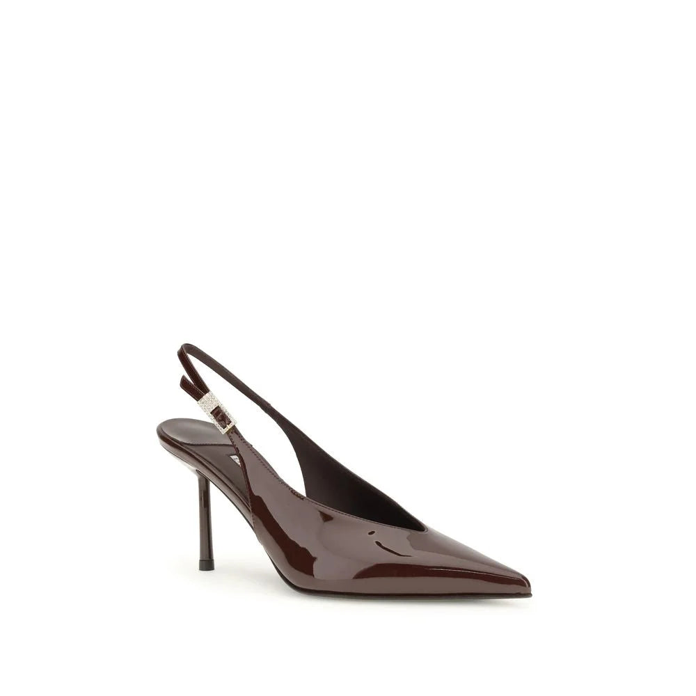 LE SILLA Brown Calf Leather Bos Taurus Platform Pumps