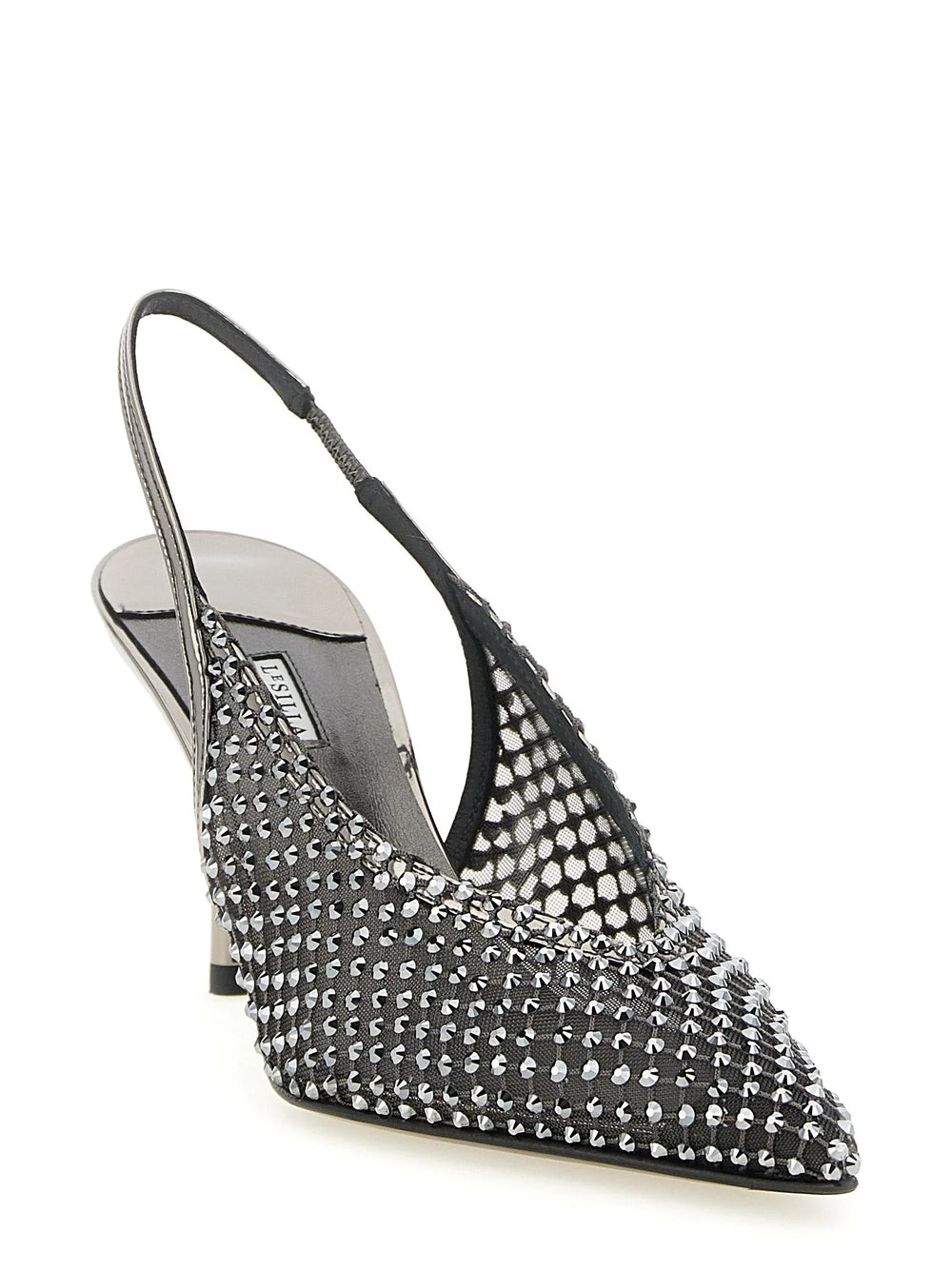 LE SILLA Gray Polyester High Heel Pumps