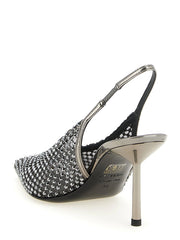 LE SILLA Gray Polyester High Heel Pumps