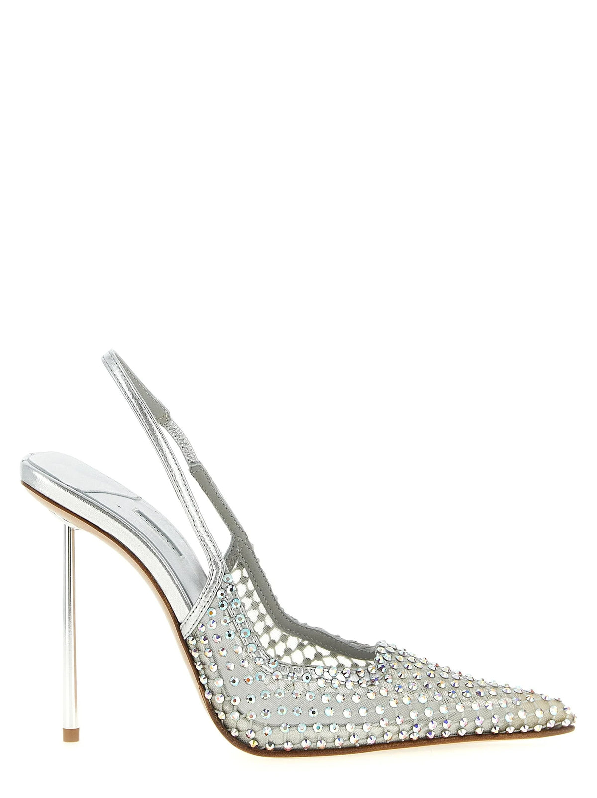 LE SILLA Silver Polyester High Heel Pumps