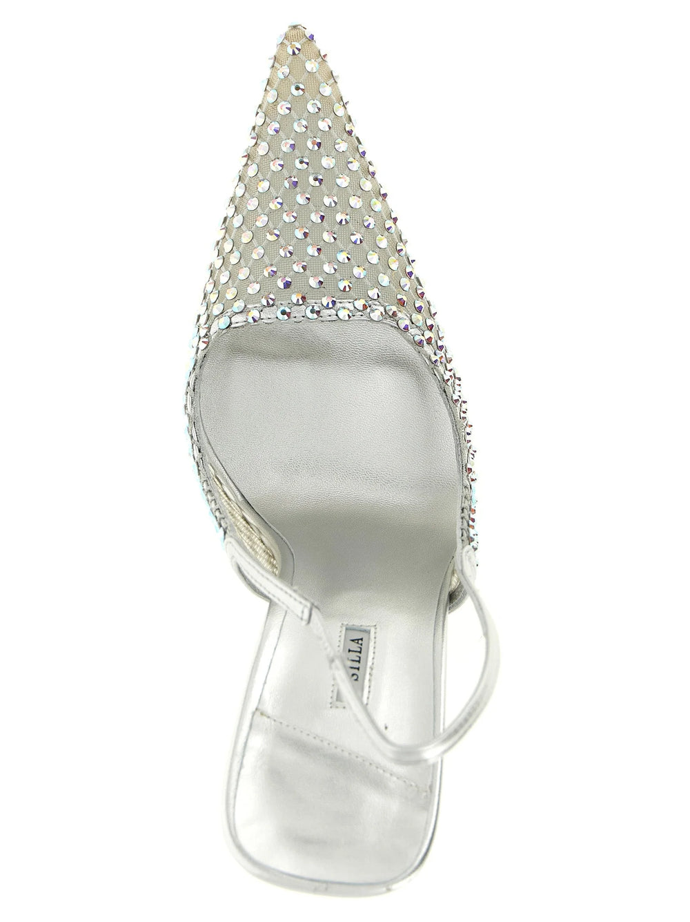 LE SILLA Silver Polyester High Heel Pumps