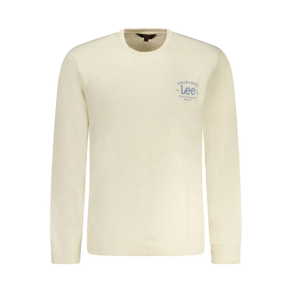 Lee Beige Cotton Men Sweater - Sweatshirts