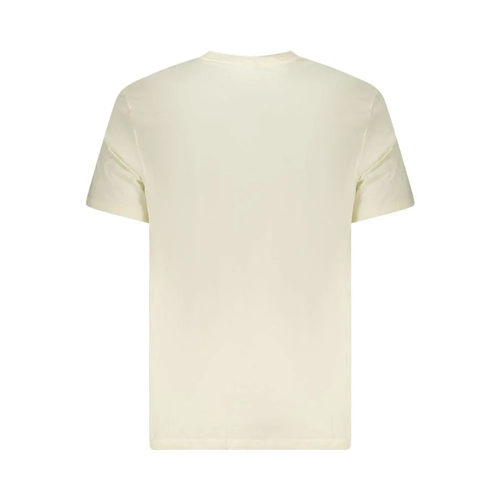 Lee Beige Cotton Men T-Shirt