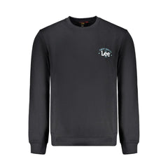 Lee Black Cotton Men Sweater - Sweatshirts