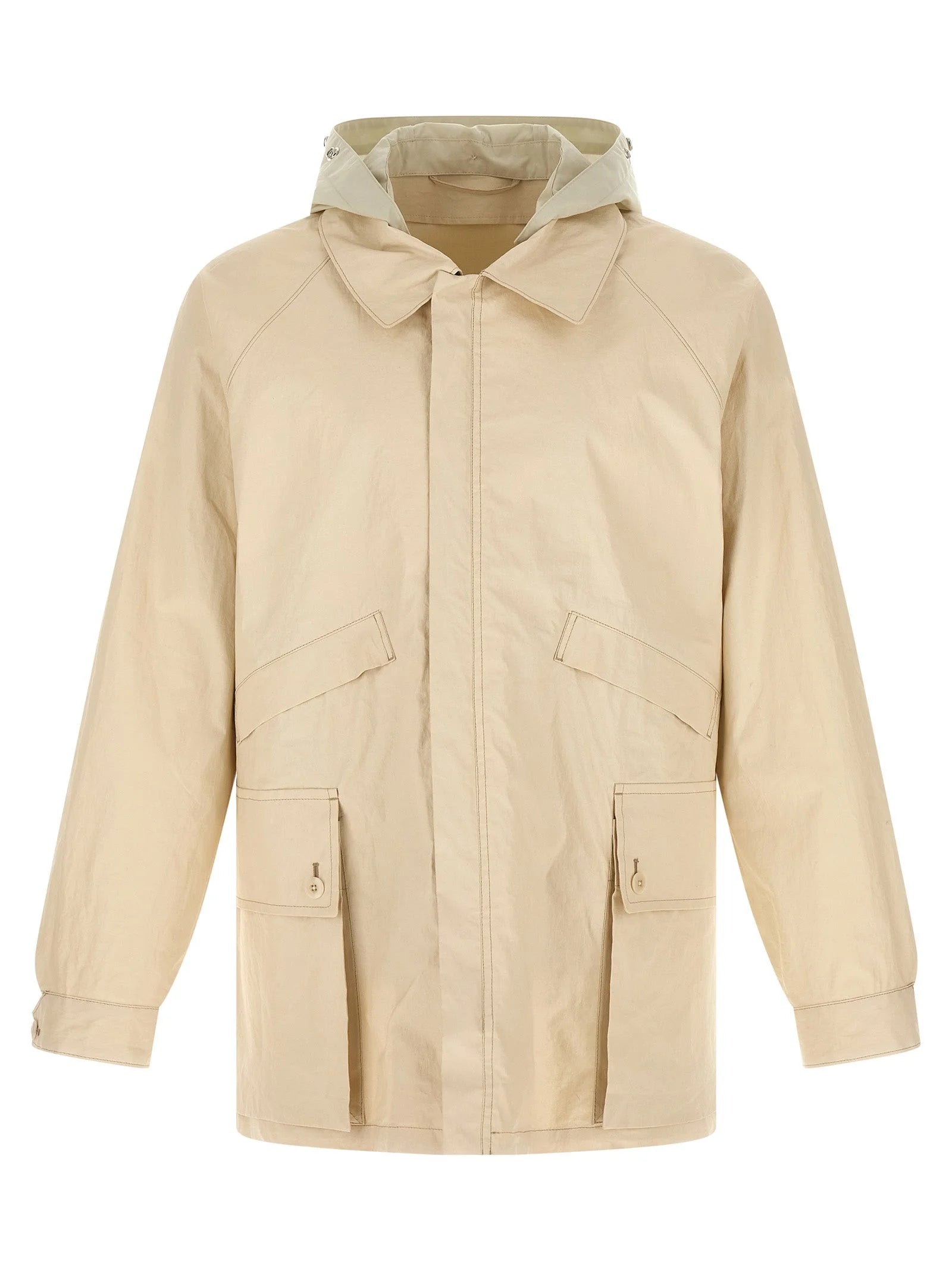 Lemaire Beige Linen Shell Jacket