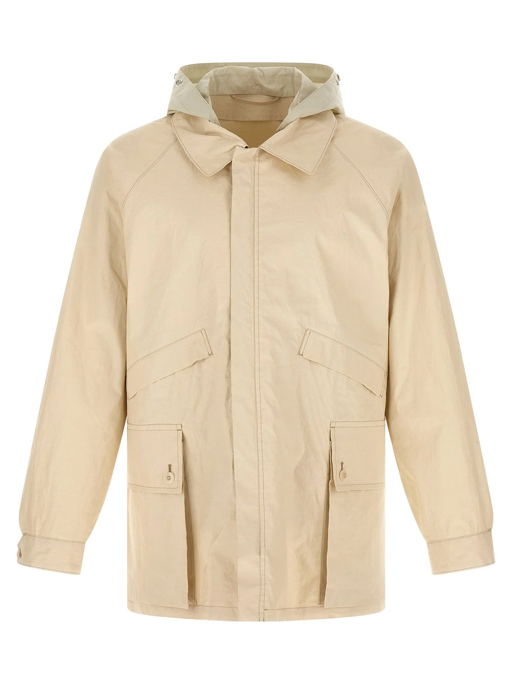 Lemaire Beige Linen Shell Jacket