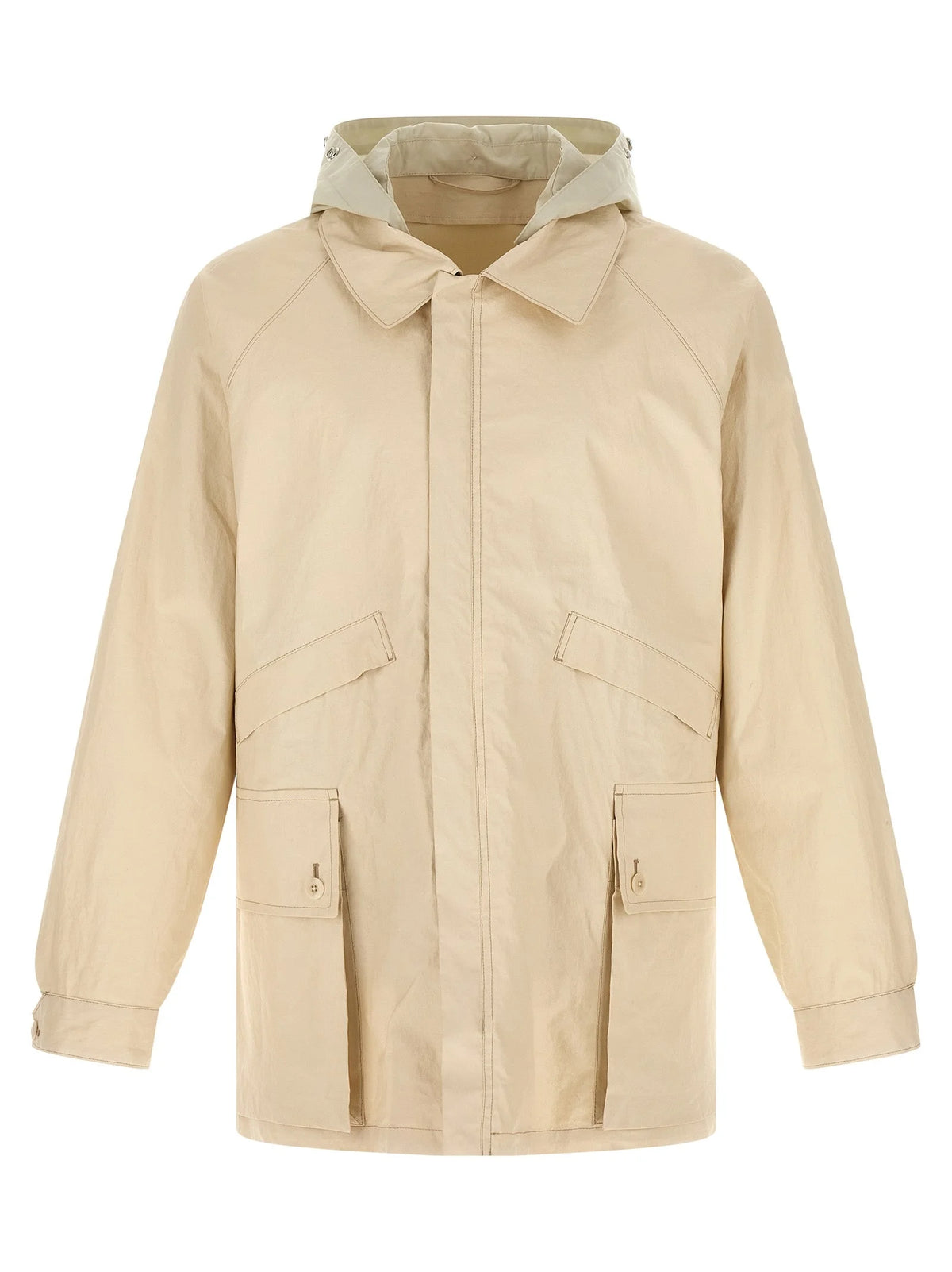 Lemaire Beige Linen Shell Jacket