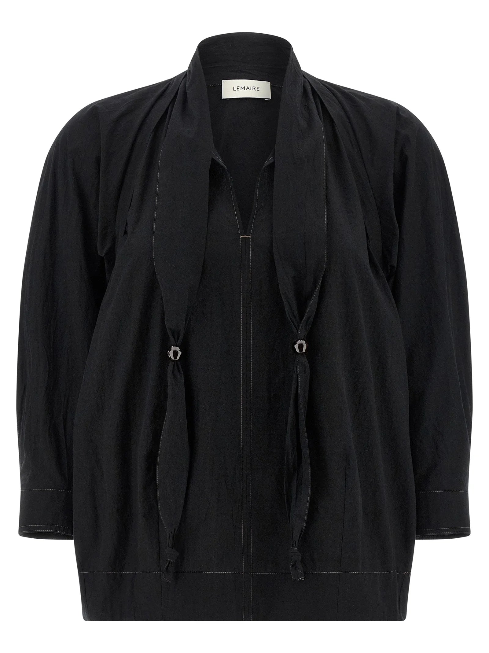 Lemaire Black Cotton Blouse - 38