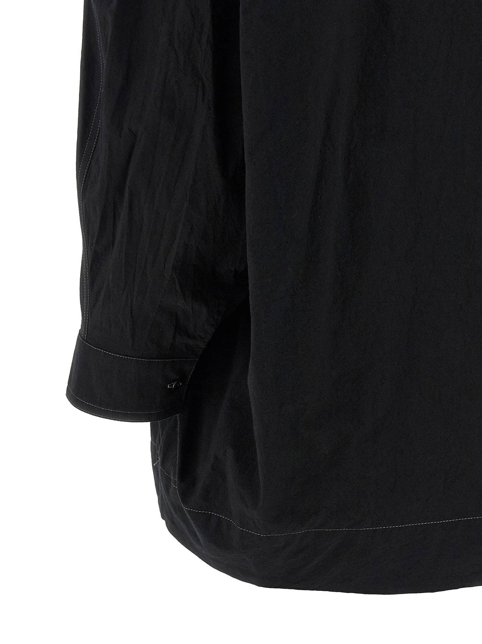 Lemaire Black Cotton Blouse - 38