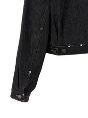 Lemaire Black Cotton Denim Jacket - 38