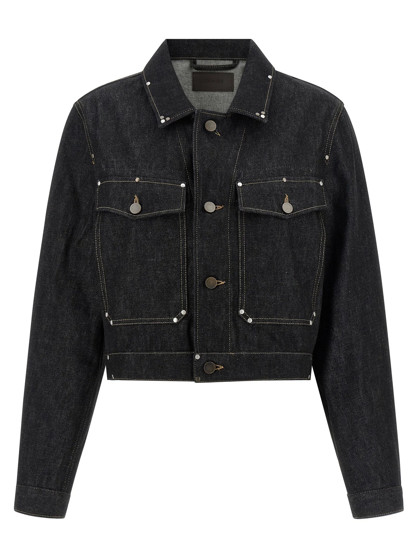 Lemaire Black Cotton Denim Jacket - 38