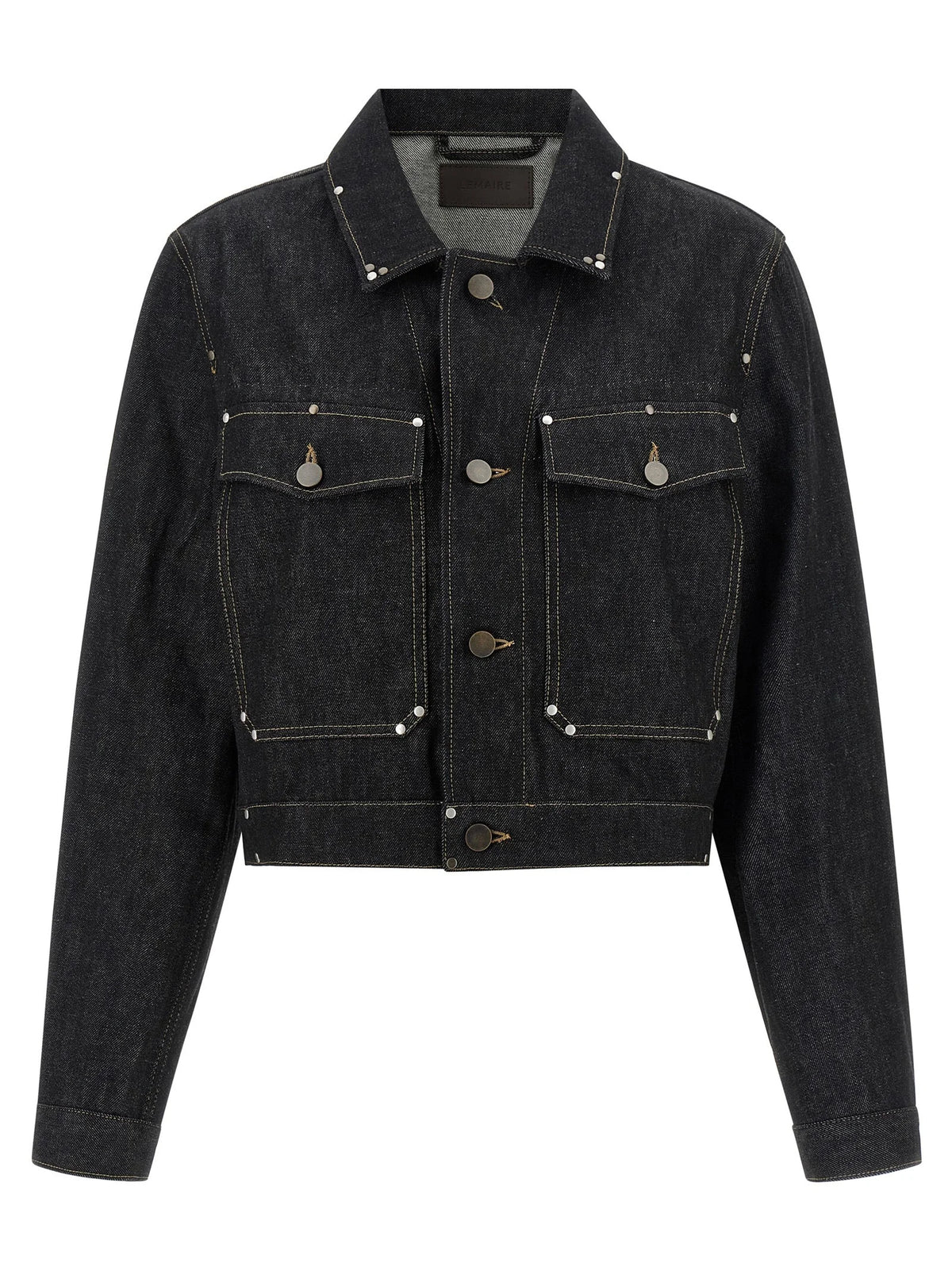Lemaire Black Cotton Denim Jacket - 38