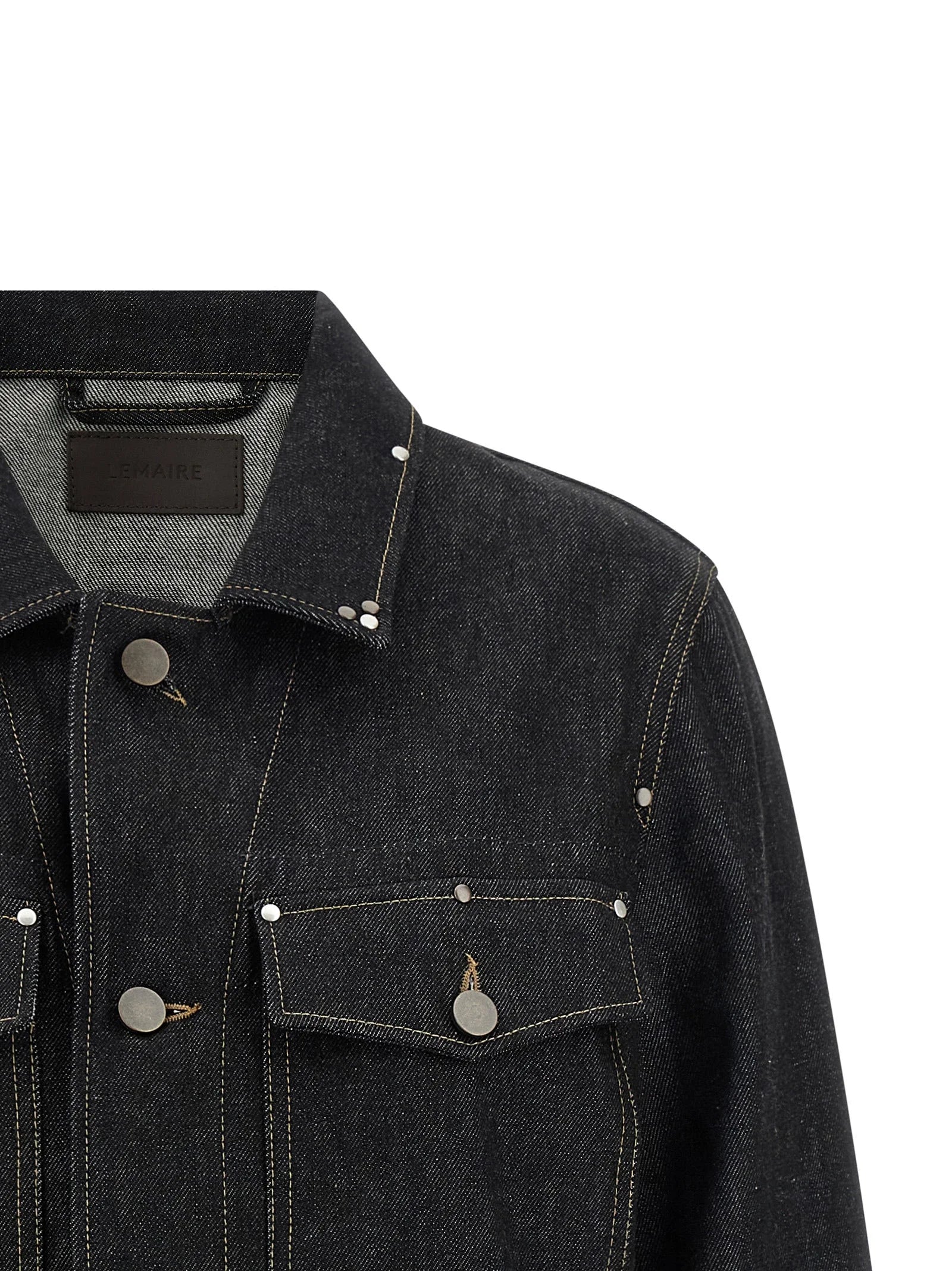 Lemaire Black Cotton Denim Jacket - 38