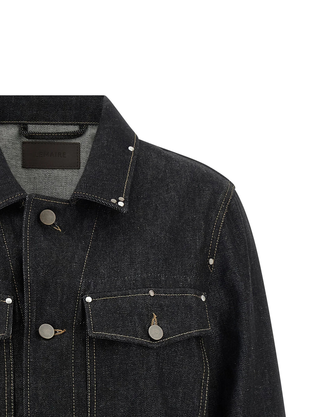 Lemaire Black Cotton Denim Jacket - 38