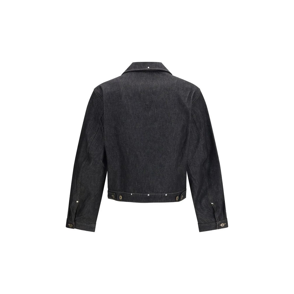 Lemaire Black Cotton Denim Jacket - IT48 | M