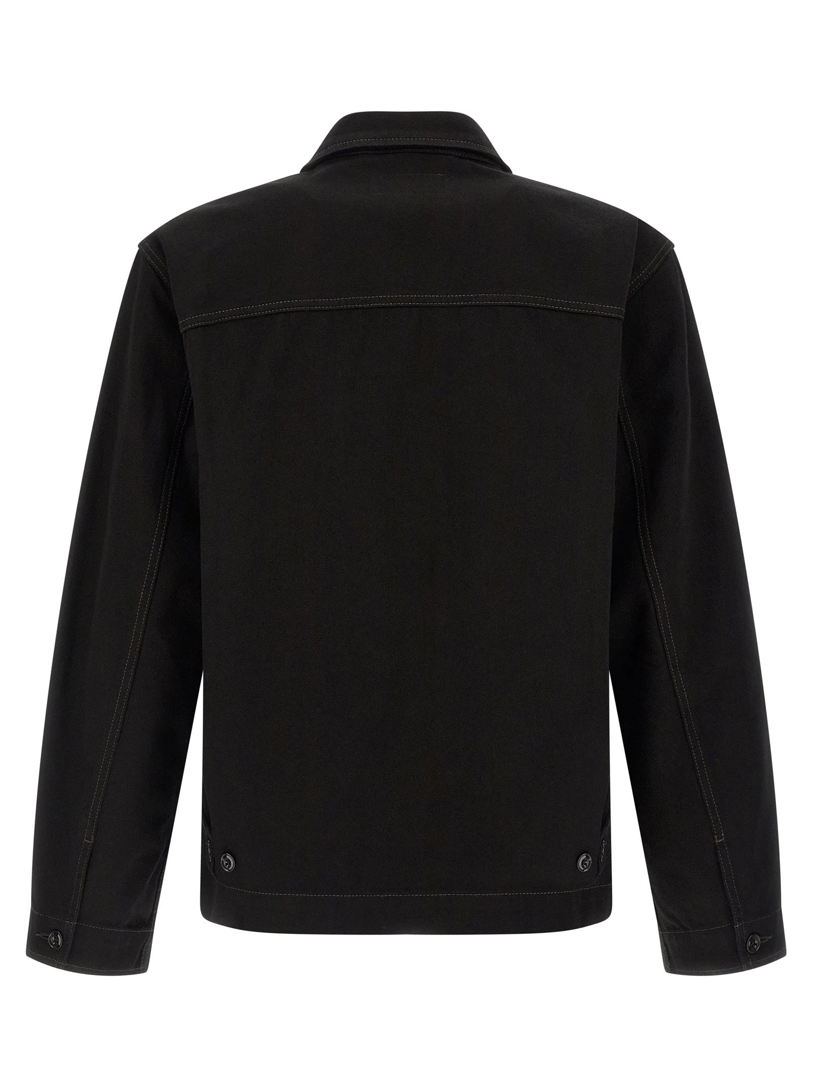 Lemaire Black Cotton Denim Jacket - XL