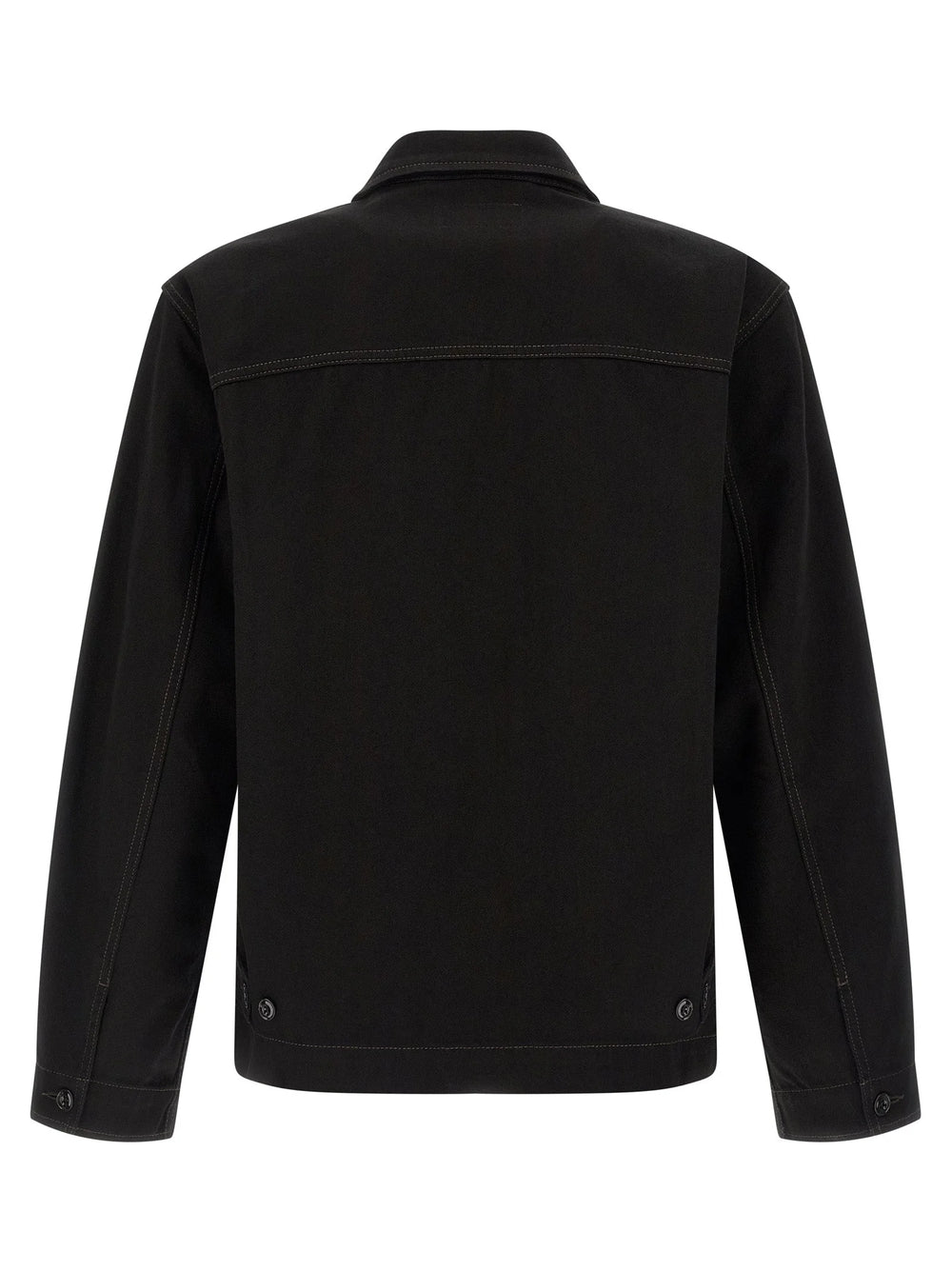 Lemaire Black Cotton Denim Jacket - XL