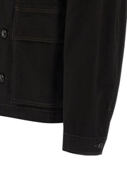 Lemaire Black Cotton Denim Jacket - XL