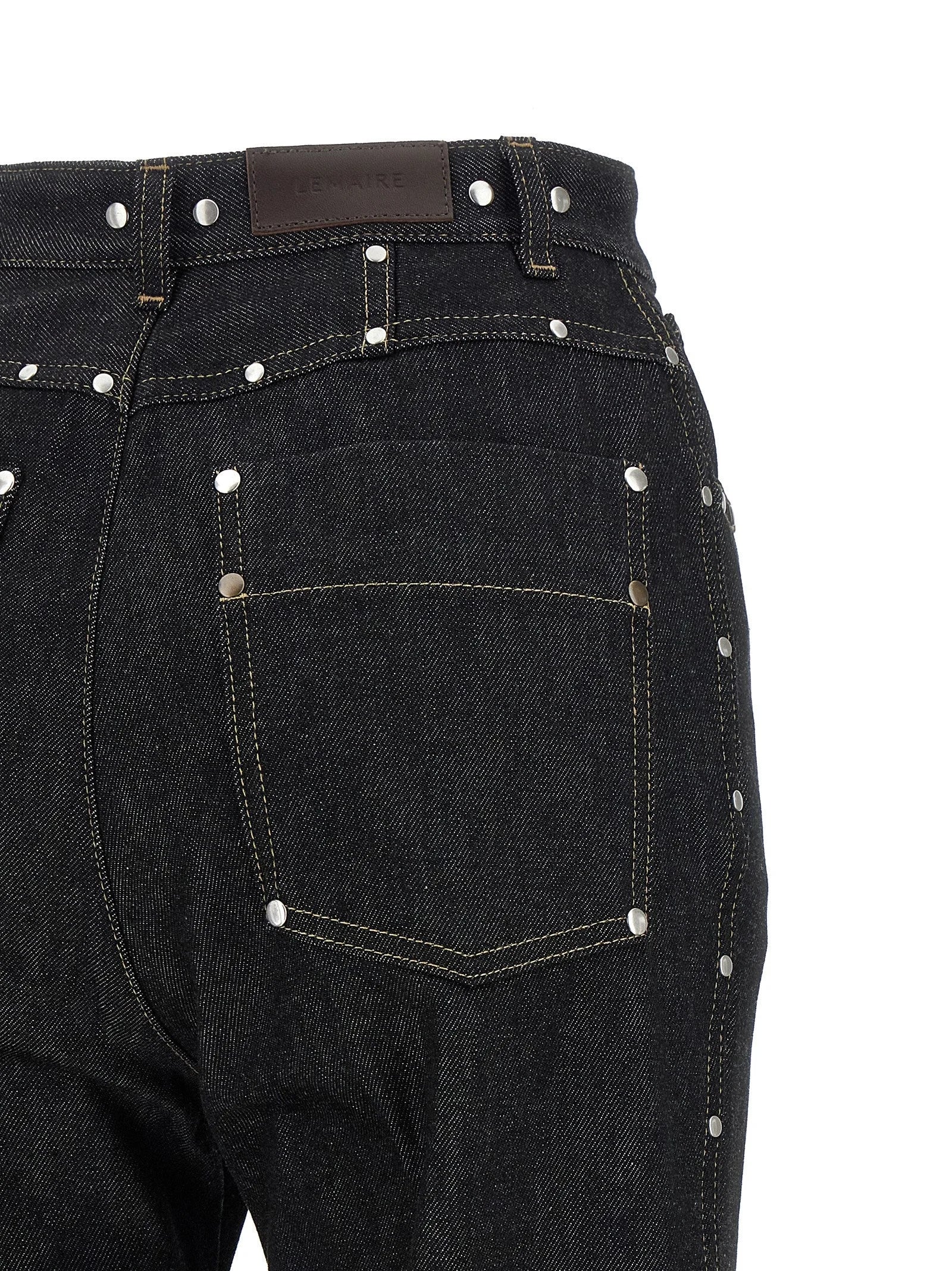 Lemaire Black Cotton High-Waisted Jean